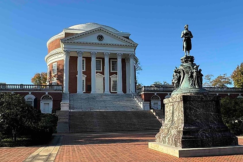 Statue of Thomas Jefferson and the Rotunda photo by Bryan Dearsleyjpg 2