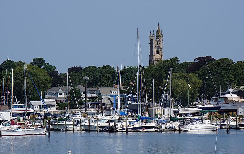 View of Fairhaven Shipyard and Marina