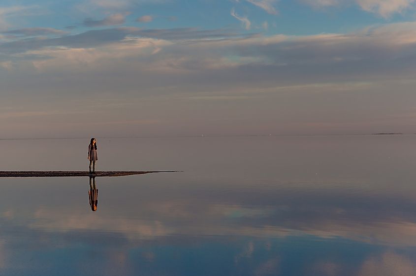 Sunset At Salton Sea 