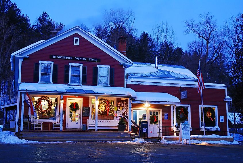A general store in South Woodstock, Vermont.
