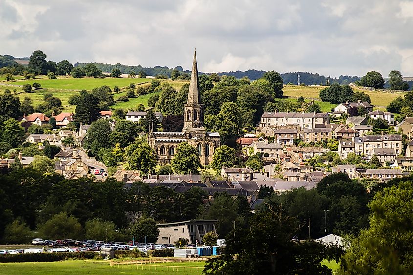 Panoramic view of Bakewell, England
