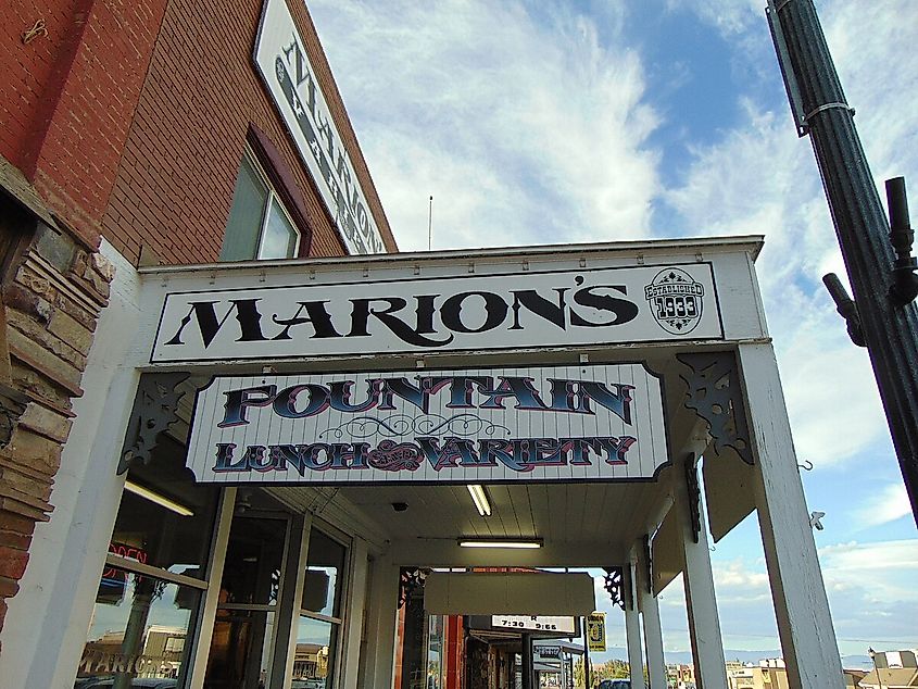  Marion's Variety shop in Roosevelt, Utah, September 2017. 