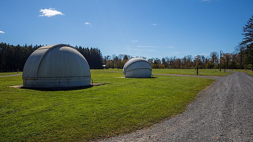 Astronomy observation field in Coudersport, Pennsylvania.