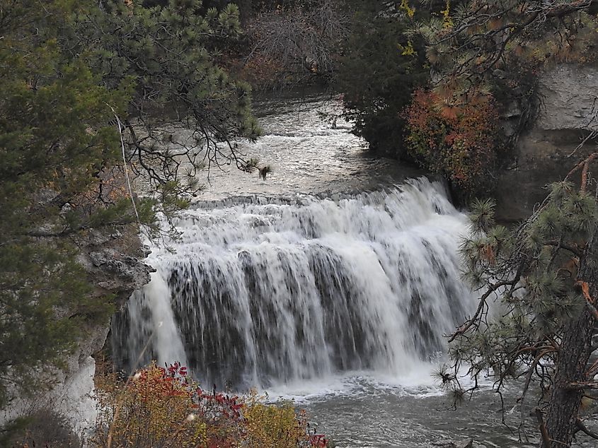 Snake River Falls near Valentine, Nebraska.
