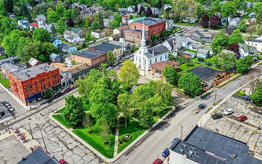 The Village of Hammondsport, New York.