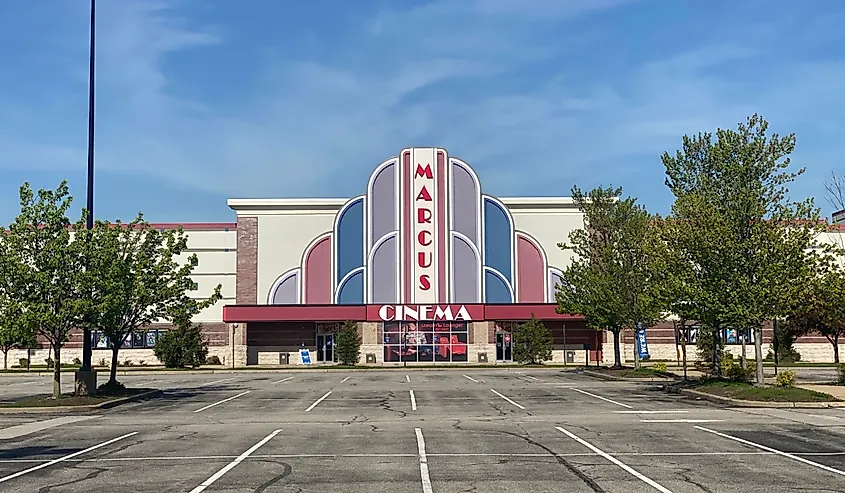 Marcus Cinema on a sunny day in Chesterfield