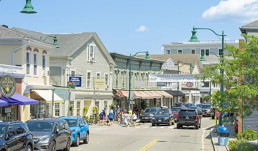 Main Street in Mystic, Connecticut