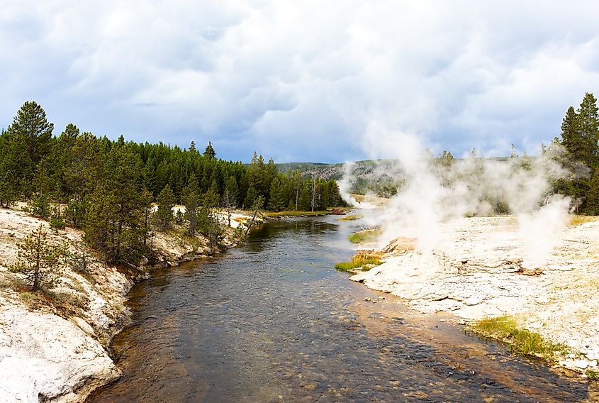 Firehole River at Yellowstone National Park.