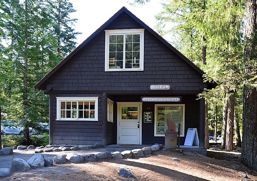 Historical Lodge in Mount Rainier National Park, Washington.