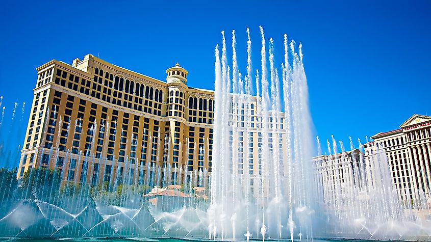 The beautiful Fountains of Bellagio.