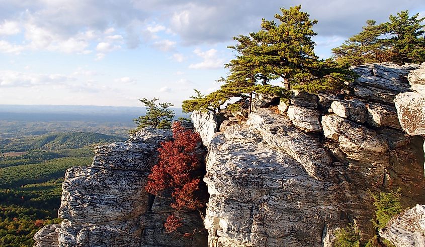 Overlook from Hanging Rock State Park, North Carolina