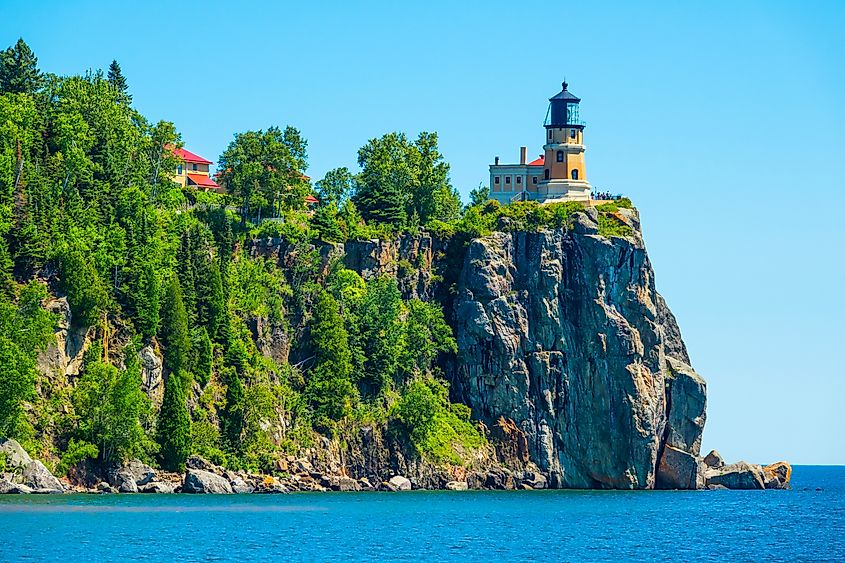 Split Rock Lighthouse, southwest of Silver Bay, Minnesota. Editorial credit: Dennis MacDonald / Shutterstock.com
