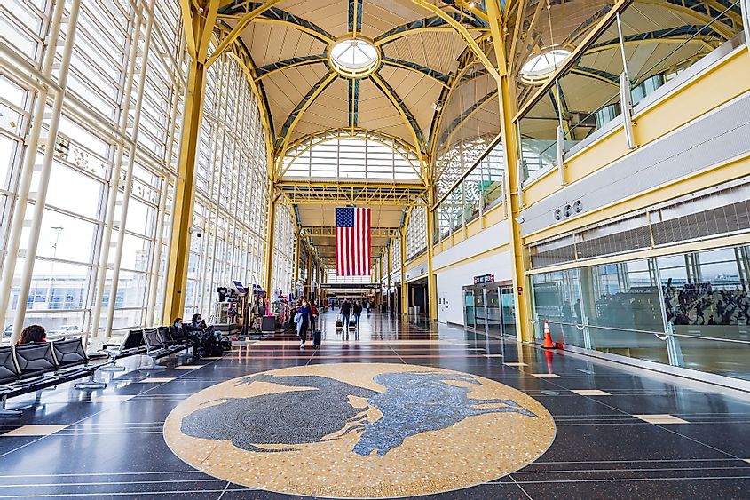 Interior view of the Ronald Reagan Washington National Airport