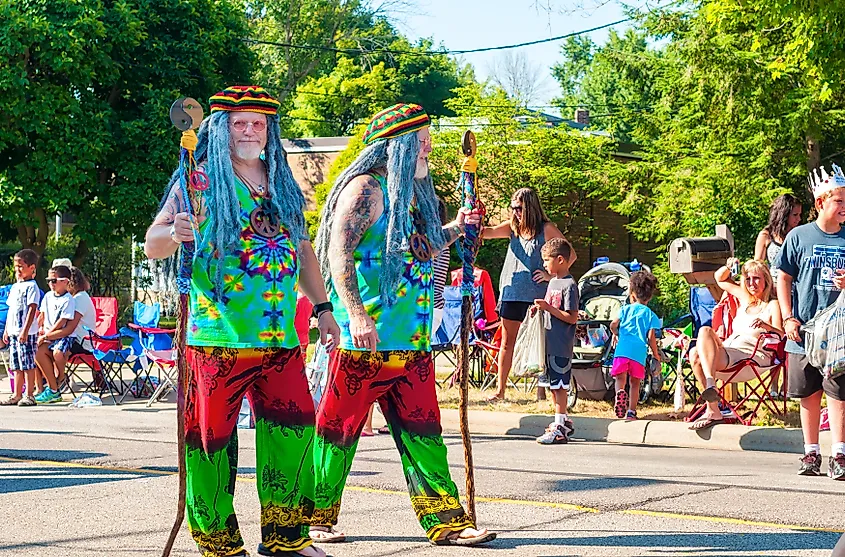 Double Take Parade in Twinsburg, Ohio.