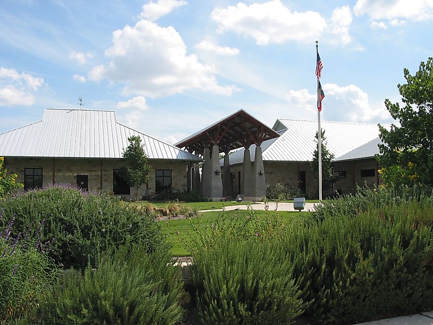 The Leander Public Library in Leander, Texas.