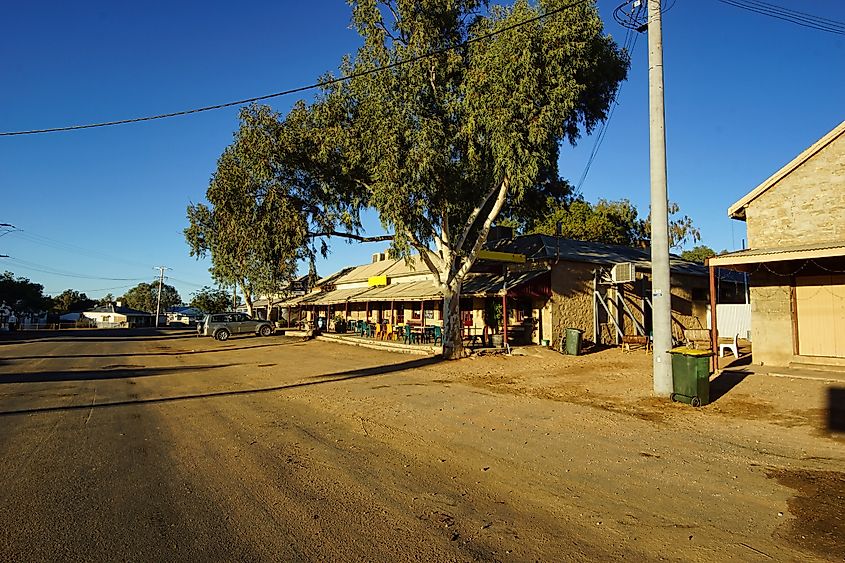 The Main Street in Tibooburra, New South Wales
