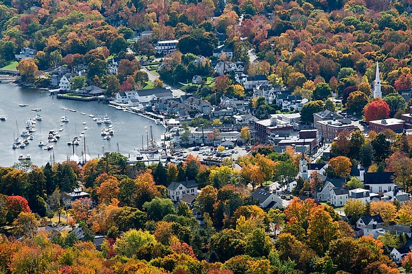 Camden Harbor, Camden, Maine, US