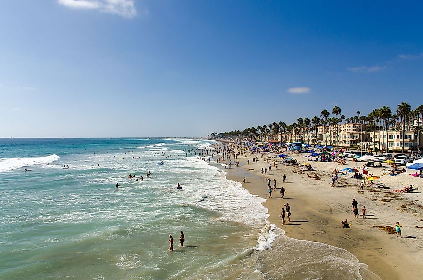 A beach in San Clemente, California