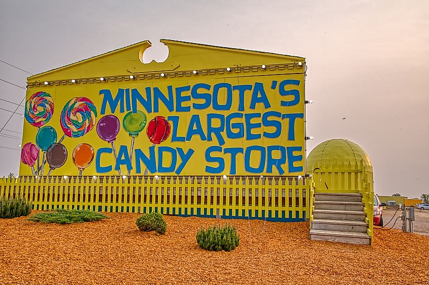 Minnesota's Largest Candy Store in Jordan, Minnesota.
