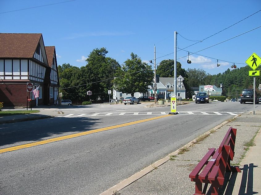 Street view of Chestertown, New York