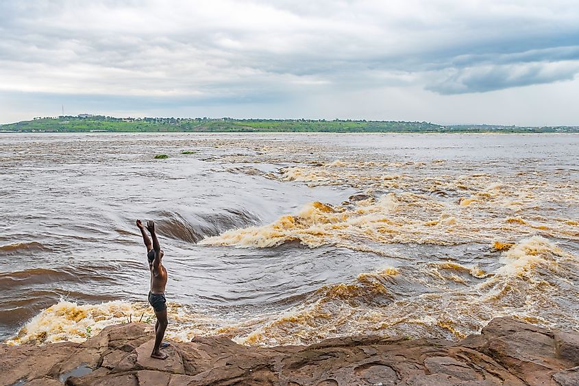 Congo river in Brazzaville, Congo Republic