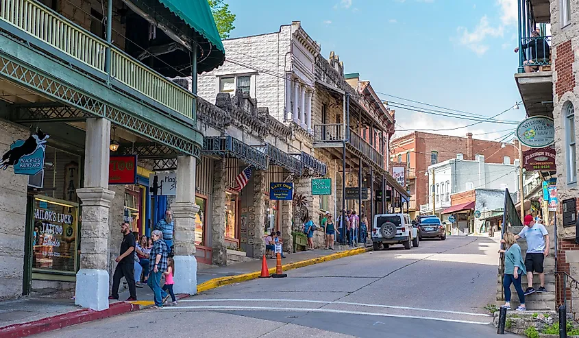 Downtown Eureka Springs, Arkansas.