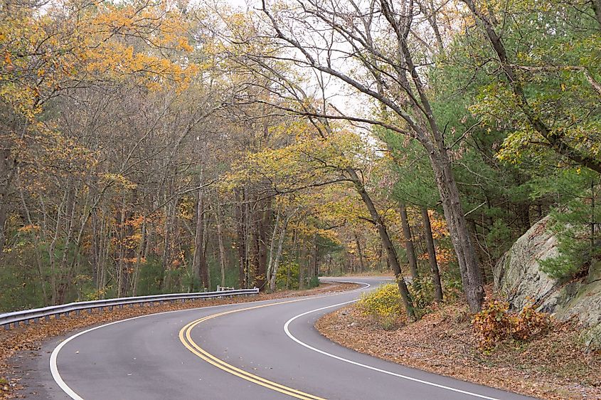 Wampatuck Road in Blue Hills Reservation. 