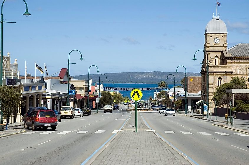 York Street in Albany, Western Australia. 