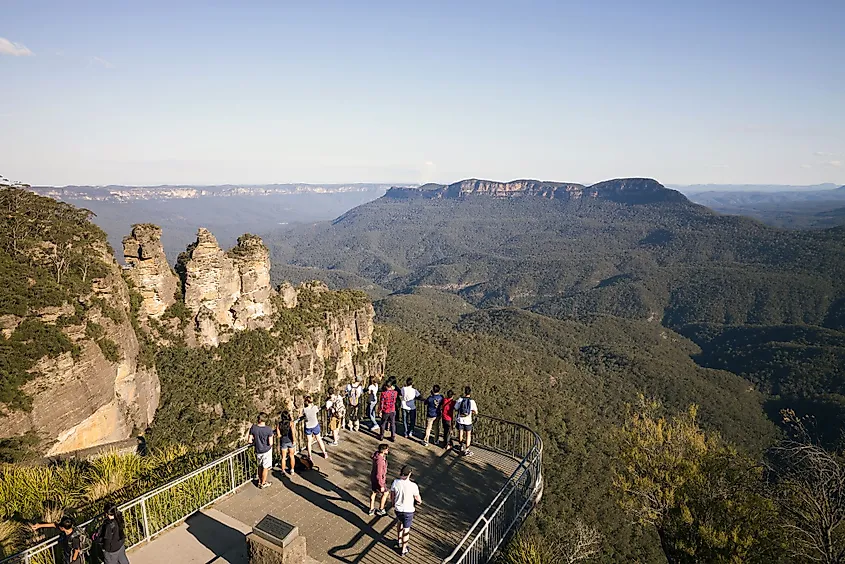 Visitors at Blue Mountains, Great Dividing Range