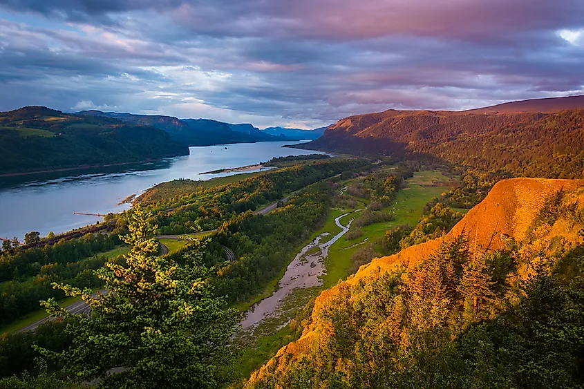 The Columbia River in Oregon, USA.