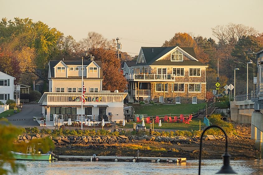 Buoy Shack restaurant in Kittery, Maine. Editorial credit: Actium / Shutterstock.com.