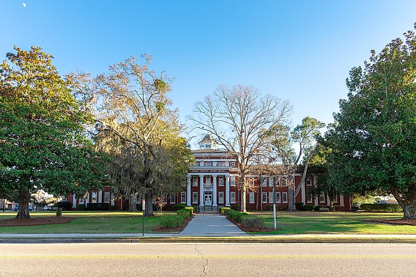 The old Horry County Courthouse in Conway, South Carolina.