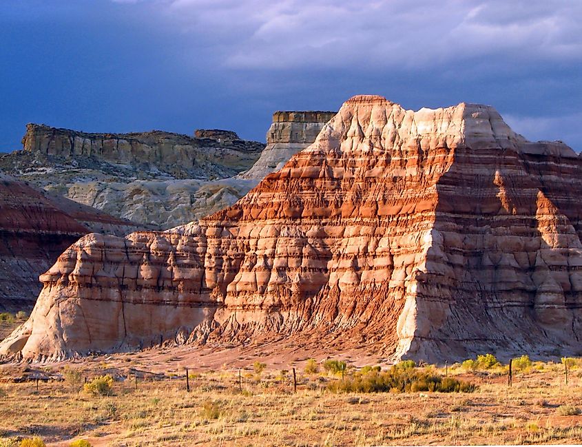 Sedimentary rock cliffs