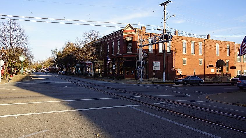 Ohio Valley Railroad in La Grange, Kentucky. Image credit: NearEMPTiness, via Wikimedia Commons