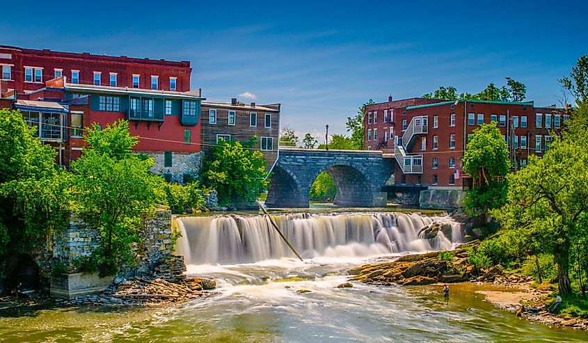 Otter Creek Falls in Middlebury, VT