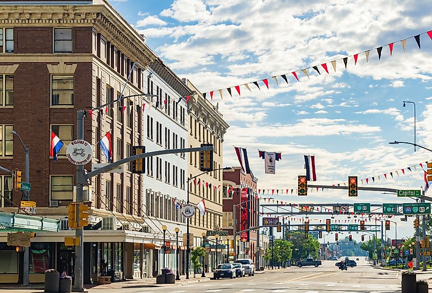 Downtown street in Cheyenne, Wyoming. Image credit Kit Leong via Shutterstock
