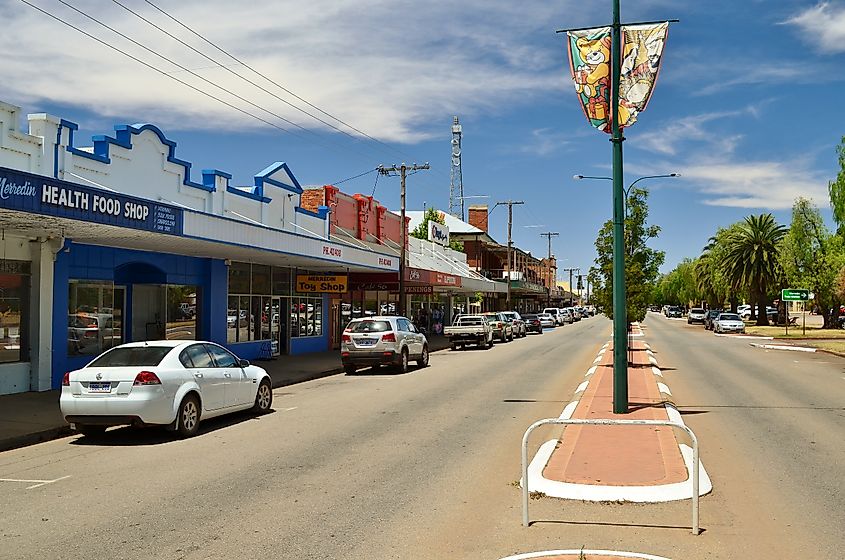 A view of Barrack Street, Merredin, Western Australia