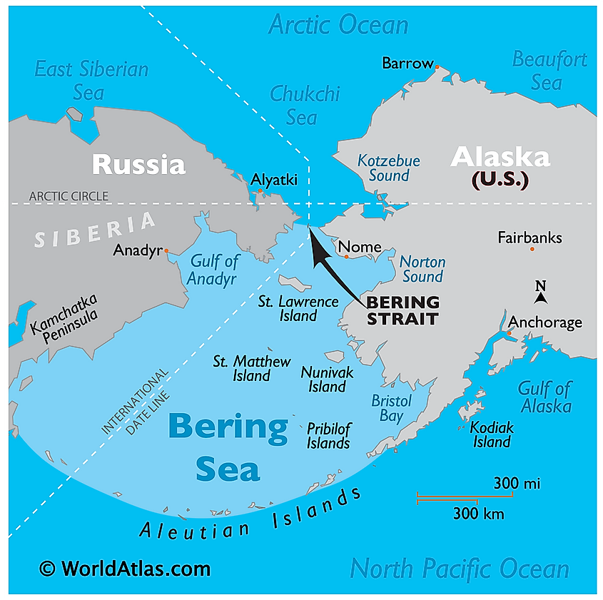 Bering Sea map