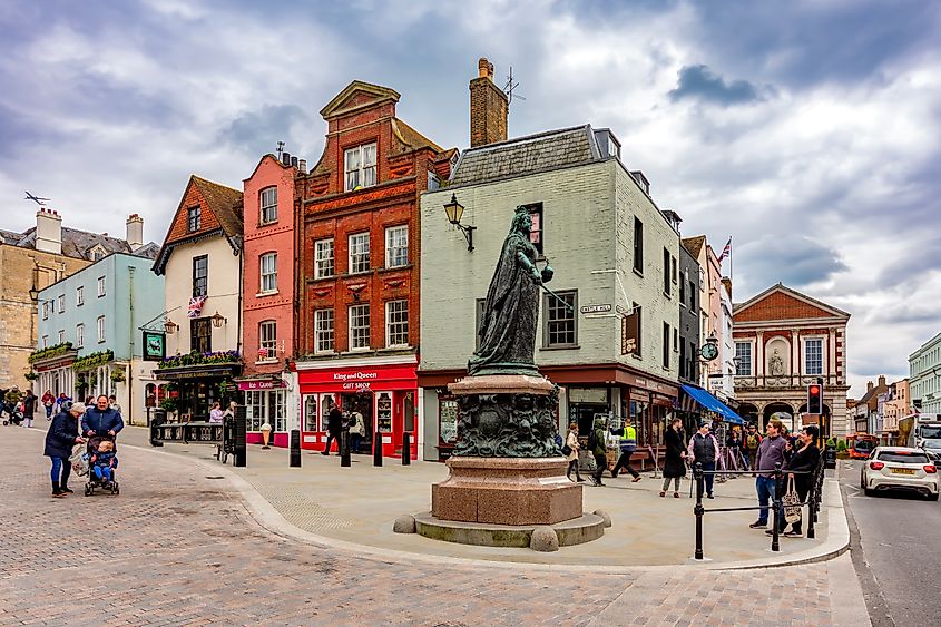 Queen Victoria's statue in Windsor, England. 