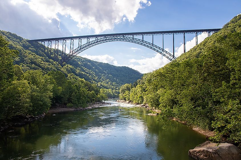 New River Gorge Bridge near Fayetteville, West Virginia.