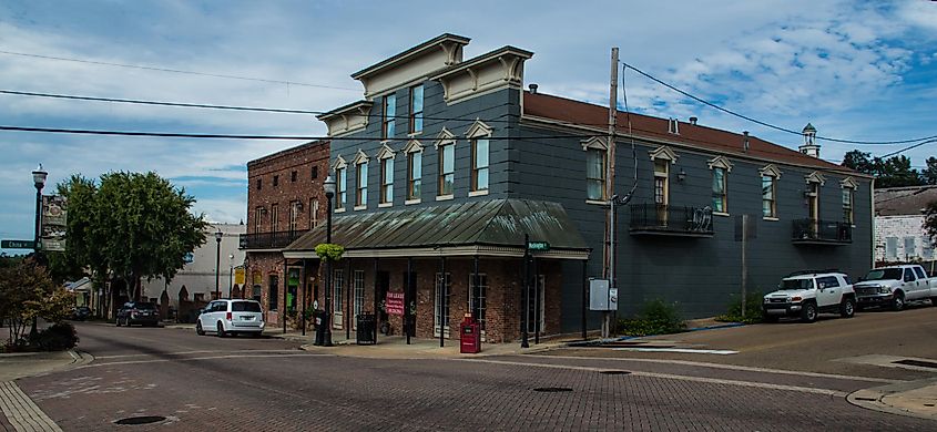 Street view of Vicksburg, Mississippi.