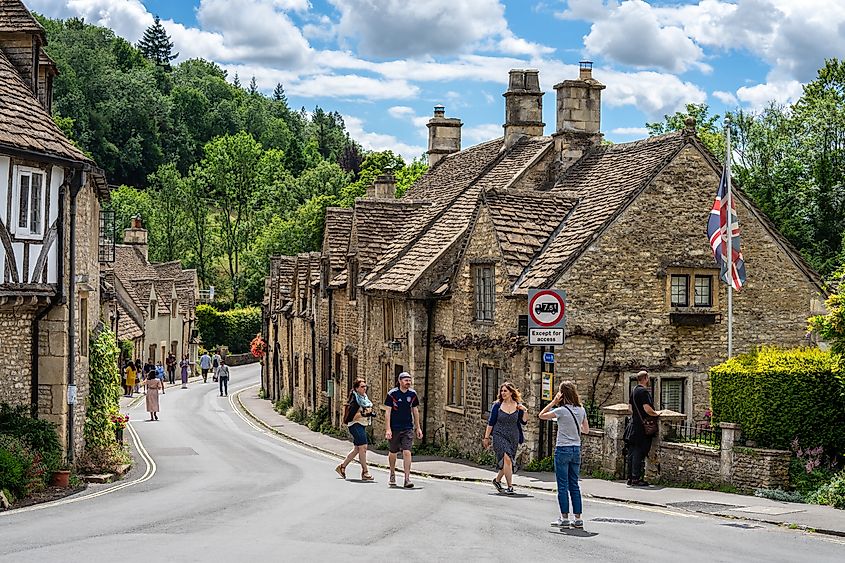 The streets of Castle Combe, England