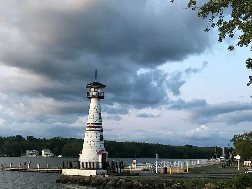 Celoron Lighthouse at Chautauqua Lake, Celoron, New York