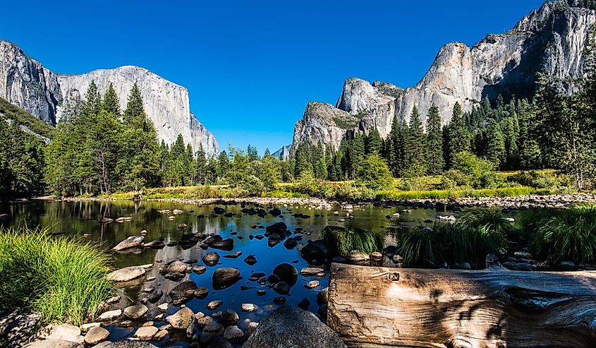 Yosemite National Park, Mountains and Valley view