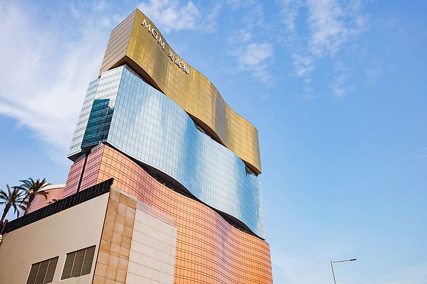  MGM Cotai is a luxury resort and casino in the Cotai Strip in Macau.