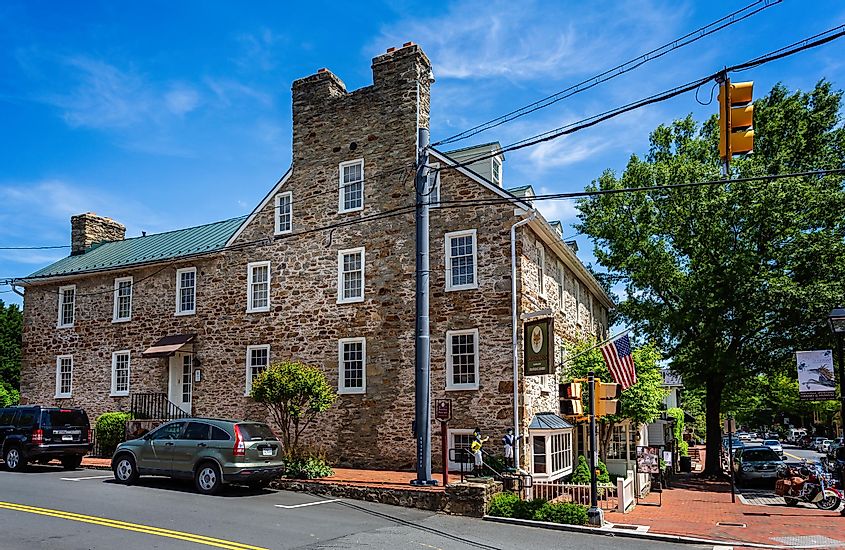 Historic Red Fox Inn and Tavern in Middleburg, Virginia, via Nigel Jarvis / Shutterstock.com