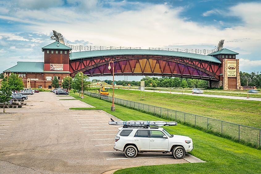 Great Platte River Road Archway Monument in Kearney, Nebraska.