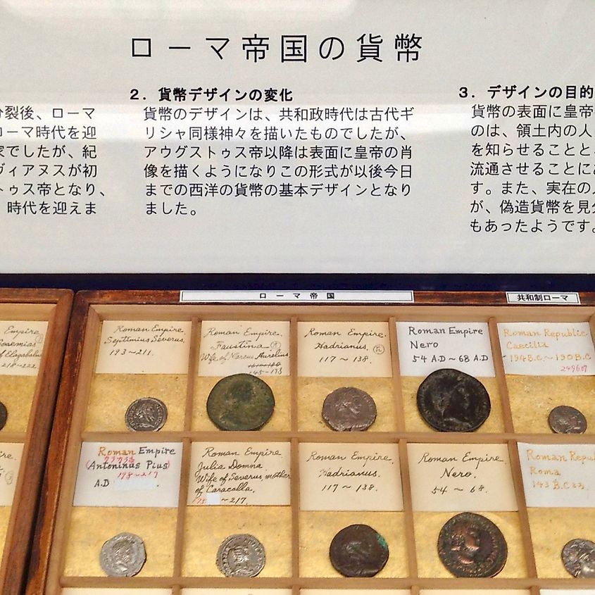 Coins of the Roman Empire.