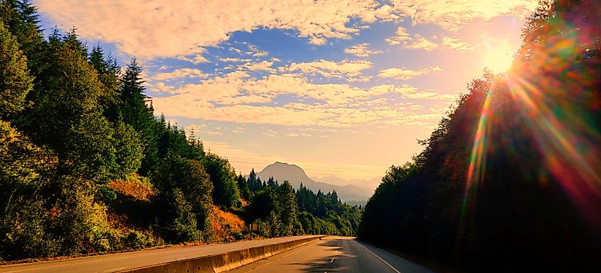 Highway 101 in British Columbia.