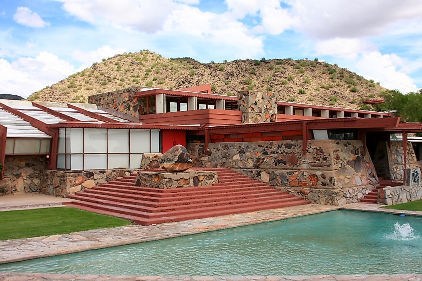 Frank Lloyd Wright’s home in Scottsdale, Arizona